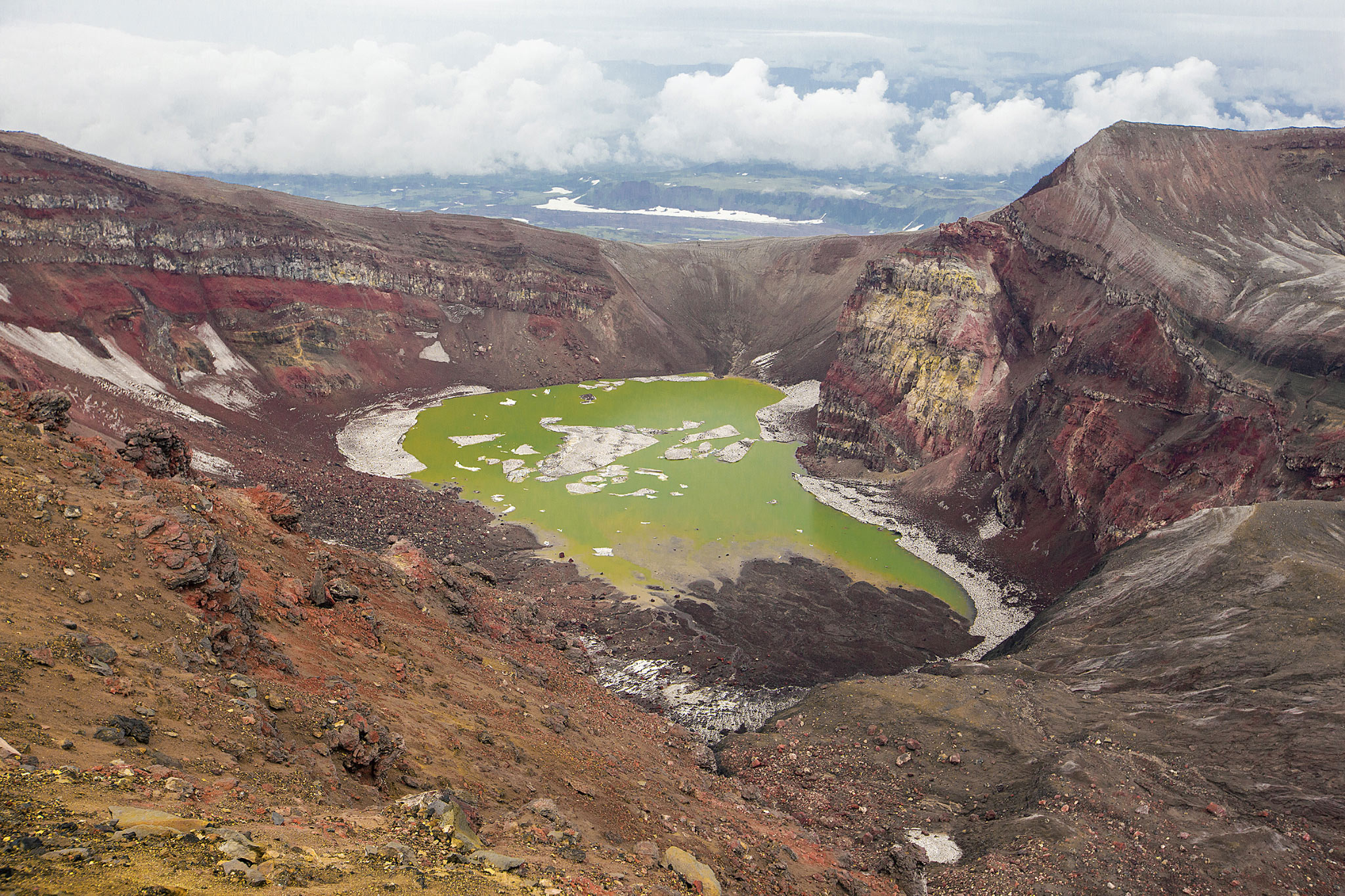 Вулкан Горелый (Gorely Volcano)